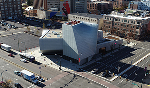 Main entrance of the VCU Institute for Contemporary Art.