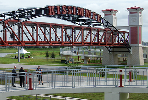 The 1,000-feet Kissimmee Trail Bridge stands out for design and structure.