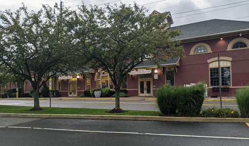 South Norwalk Train Station waiting area and commercial space. 