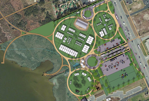 The Soundside Event Site master plan.