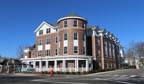 Exterior of Sunrise Senior Living facility