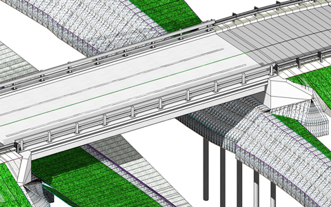 3D Modeling of the proposed bridge.