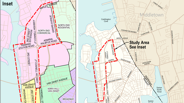 Map of Newport project area.