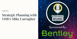 Thumbnail graphic of ACEC Engineering Influencer Podcast with Mike Carragher.