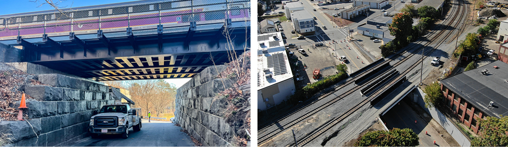 Bridges constructed for MBTA using Accelerated Bridge Construction (ABC).