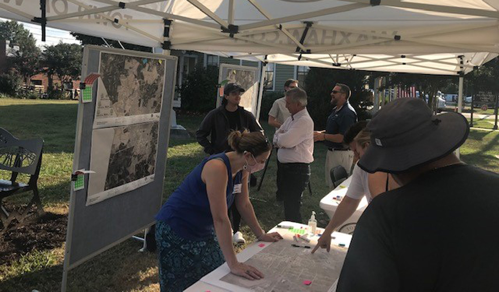 Lyuba conducts a public engagement event in Waxhaw, NC.