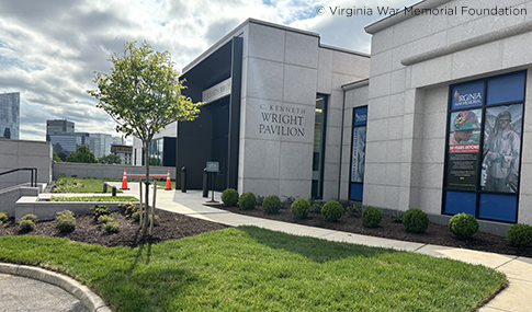 New plantings installed at the C. Kenneth Wright Pavilion.